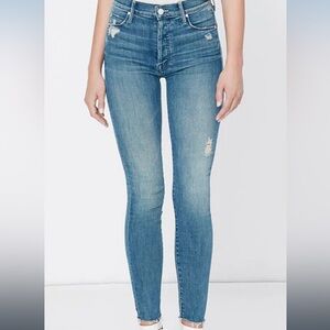 Mother Jeans Size 25 Stunner Zip Ankle Step Fray